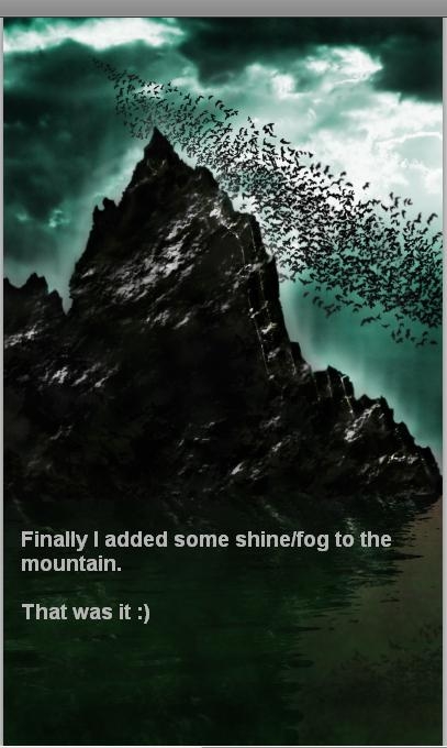 Creation of Mountain of Bats: Step 8